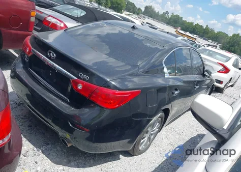 2014 Infiniti Q50 Premium z USA, uszkodzony, nr VIN JN1BV7AR9EM684288
